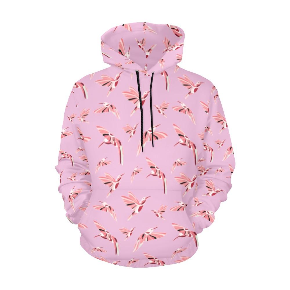 Strawberry Pink All Over Print Hoodie for Women (USA Size) (Model H13) All Over Print Hoodie for Women (H13) e-joyer
