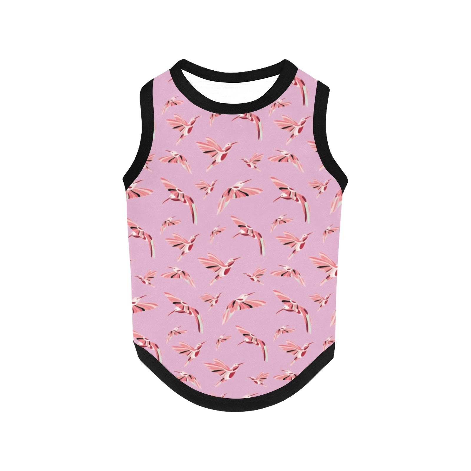 Strawberry Pink All Over Print Pet Tank Top Pet Tank Top e-joyer