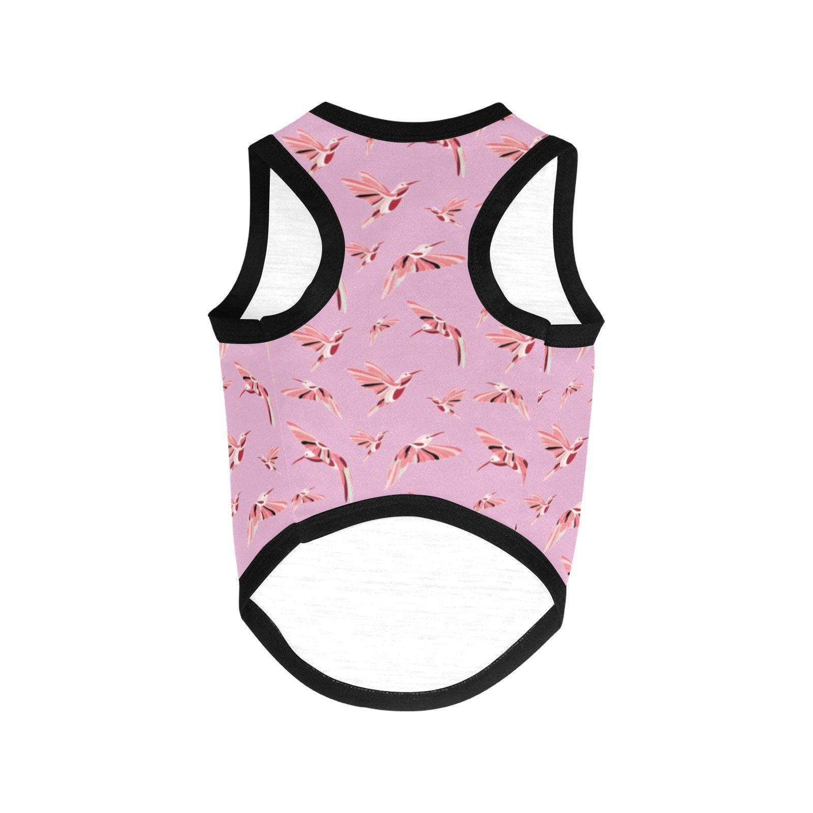 Strawberry Pink All Over Print Pet Tank Top Pet Tank Top e-joyer 