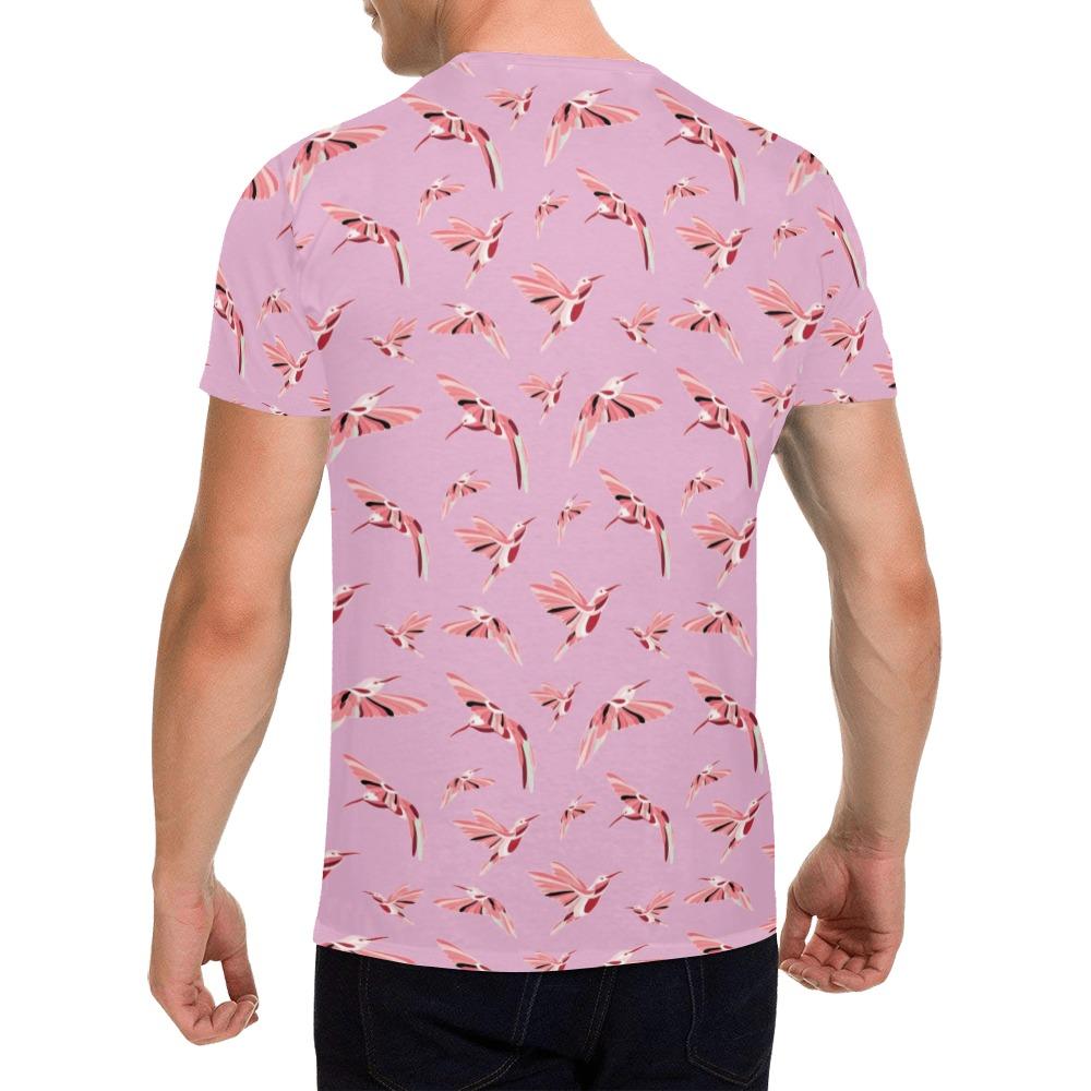 Strawberry Pink All Over Print T-Shirt for Men (USA Size) (Model T40) All Over Print T-Shirt for Men (T40) e-joyer