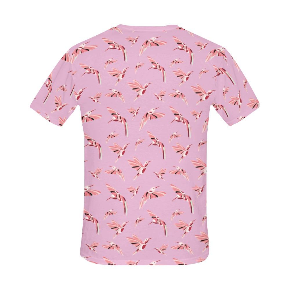 Strawberry Pink All Over Print T-Shirt for Men (USA Size) (Model T40) All Over Print T-Shirt for Men (T40) e-joyer