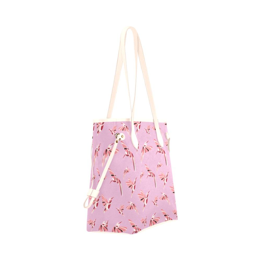 Strawberry Pink Clover Canvas Tote Bag (Model 1661) Clover Canvas Tote Bag (1661) e-joyer