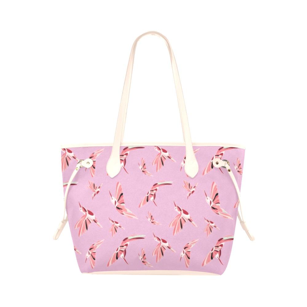 Strawberry Pink Clover Canvas Tote Bag (Model 1661) Clover Canvas Tote Bag (1661) e-joyer