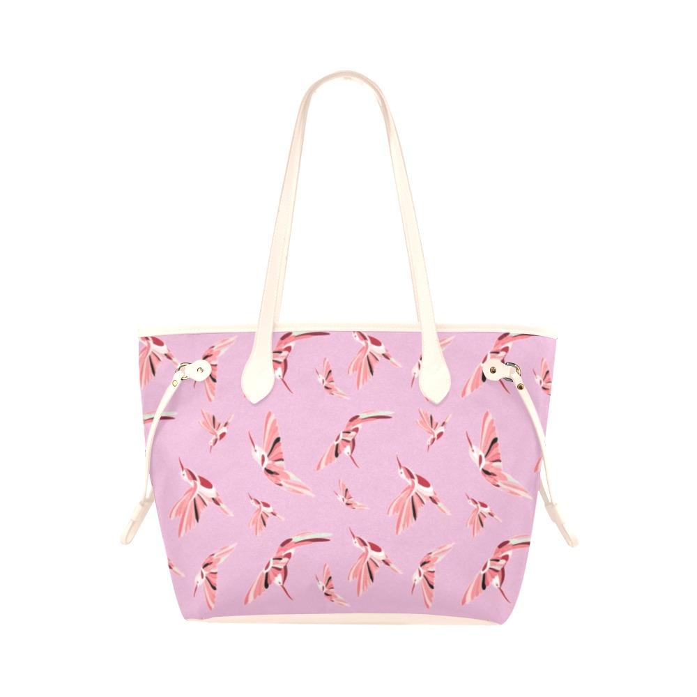 Strawberry Pink Clover Canvas Tote Bag (Model 1661) Clover Canvas Tote Bag (1661) e-joyer