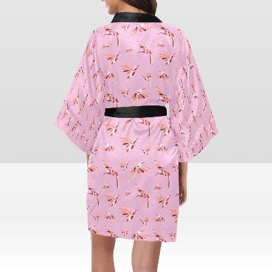 Strawberry Pink Kimono Robe Artsadd