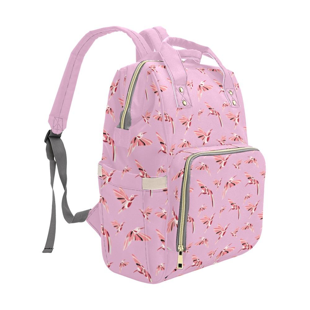 Strawberry Pink Multi-Function Diaper Backpack/Diaper Bag (Model 1688) bag e-joyer