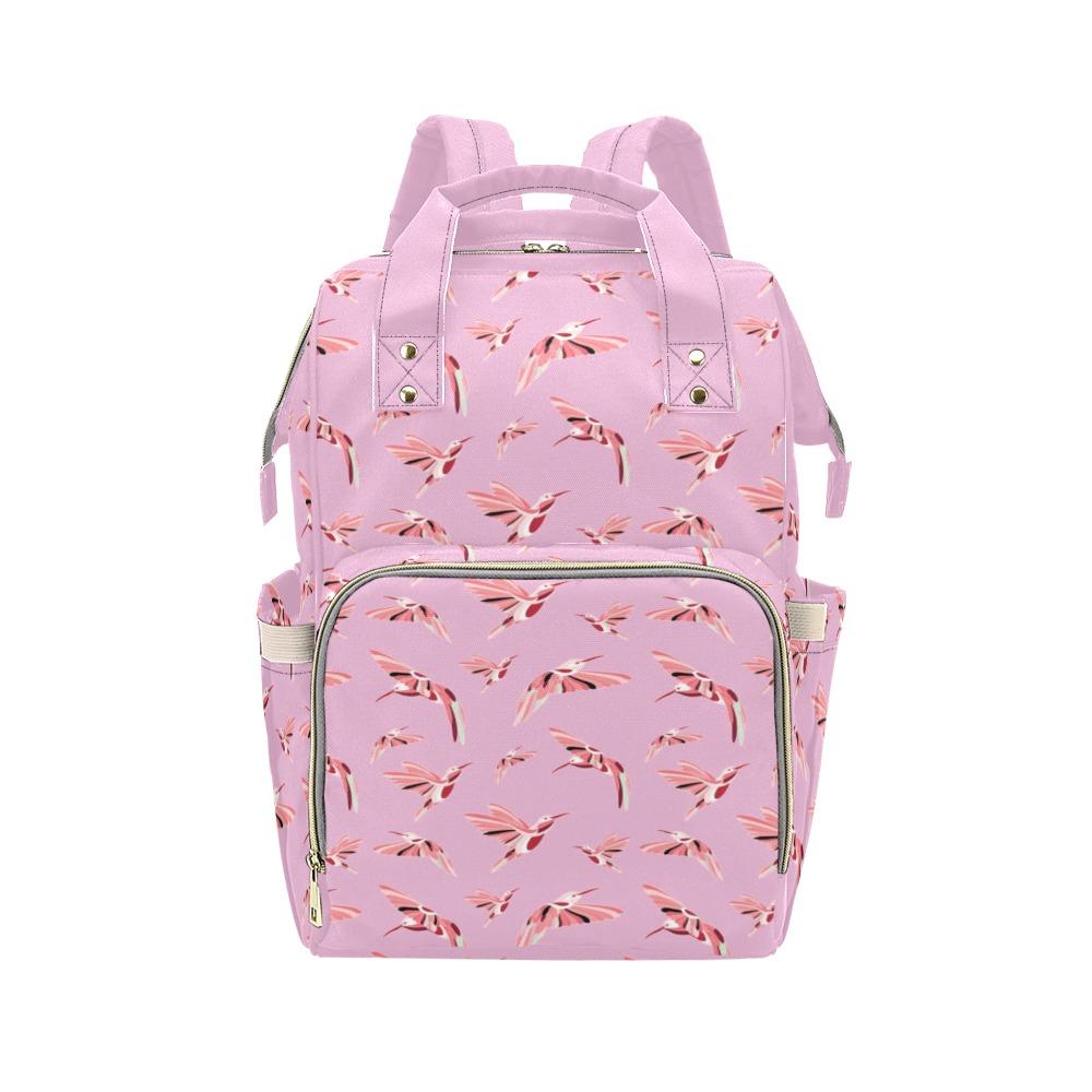 Strawberry Pink Multi-Function Diaper Backpack/Diaper Bag (Model 1688) bag e-joyer