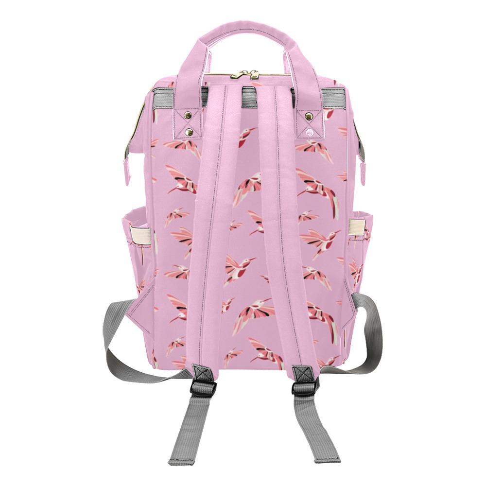 Strawberry Pink Multi-Function Diaper Backpack/Diaper Bag (Model 1688) bag e-joyer
