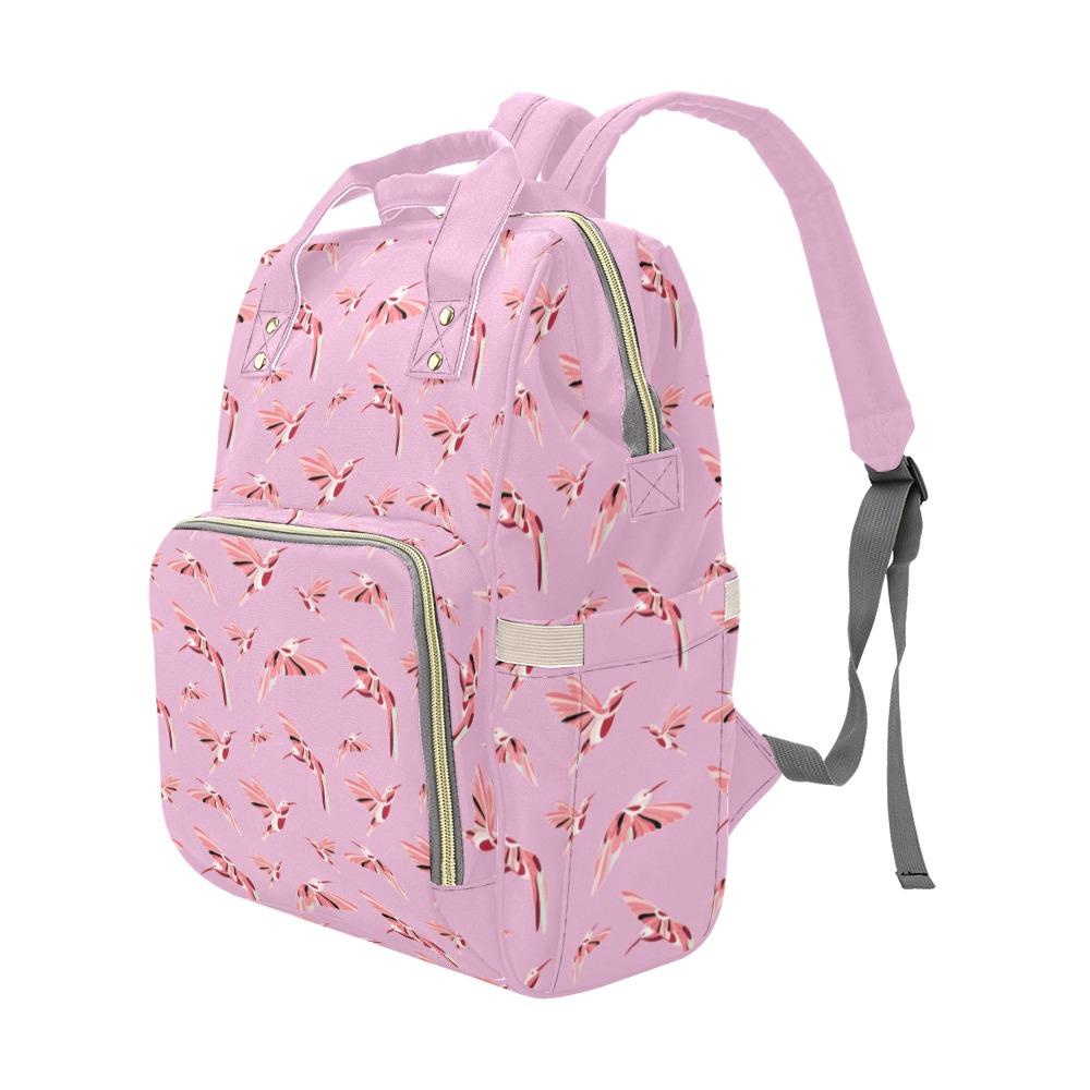 Strawberry Pink Multi-Function Diaper Backpack/Diaper Bag (Model 1688) bag e-joyer
