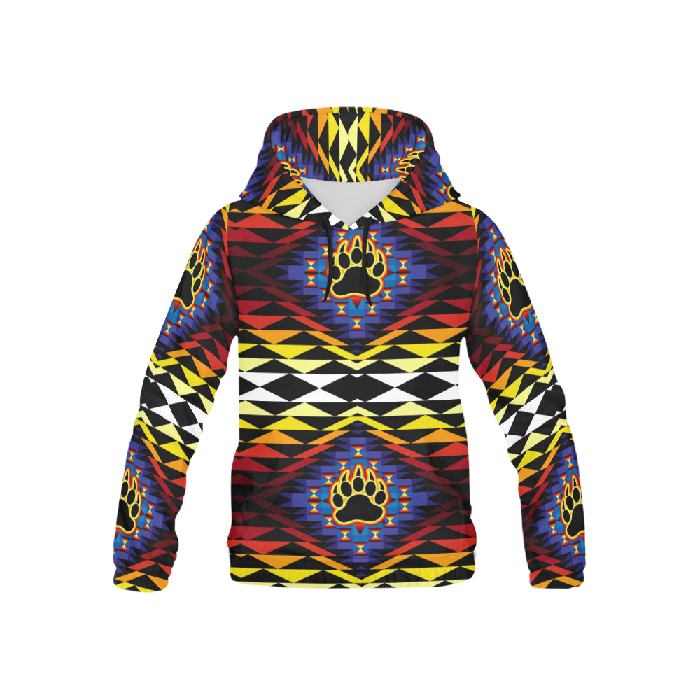Sunset Bearpaw Blanket All Over Print Hoodie for Kid (USA Size) (Model H13) All Over Print Hoodie for Kid (H13) e-joyer
