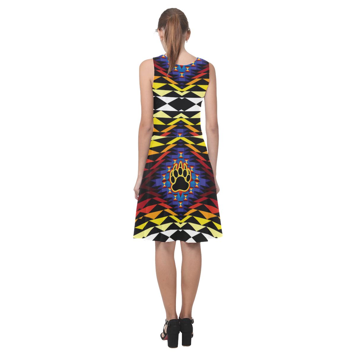 Sunset Bearpaw Blanket Atalanta Casual Sundress(Model D04) Atalanta Sundress (D04) e-joyer