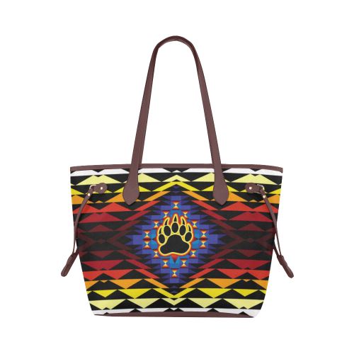 Sunset Bearpaw Blanket Clover Canvas Tote Bag (Model 1661) Clover Canvas Tote Bag (1661) e-joyer