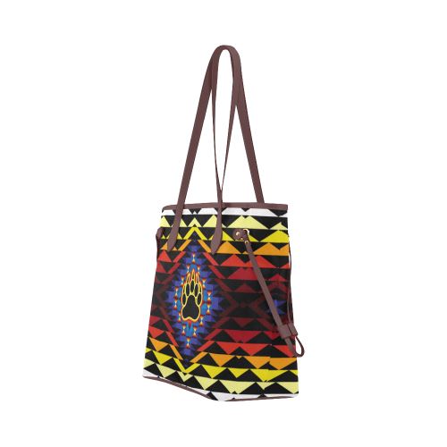 Sunset Bearpaw Blanket Clover Canvas Tote Bag (Model 1661) Clover Canvas Tote Bag (1661) e-joyer