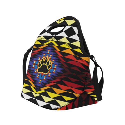 Sunset Bearpaw Blanket Neoprene Lunch Bag/Large (Model 1669) Neoprene Lunch Bag/Large (1669) e-joyer