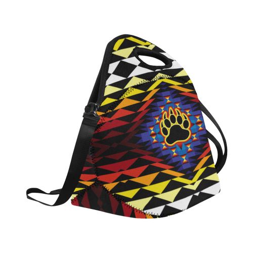 Sunset Bearpaw Blanket Neoprene Lunch Bag/Large (Model 1669) Neoprene Lunch Bag/Large (1669) e-joyer