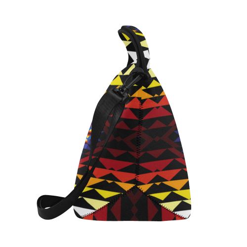 Sunset Bearpaw Blanket Neoprene Lunch Bag/Large (Model 1669) Neoprene Lunch Bag/Large (1669) e-joyer