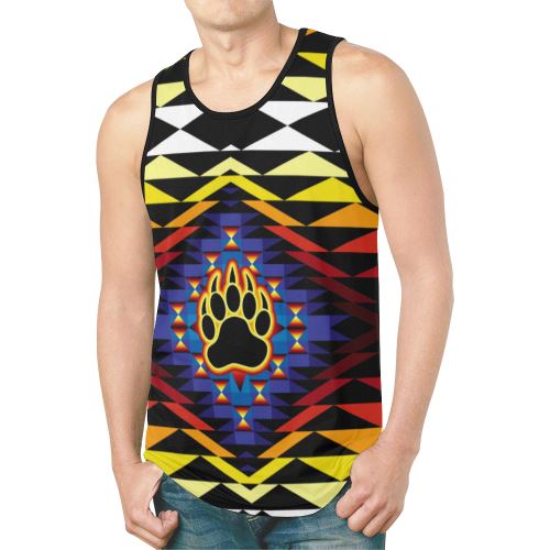 Sunset Bearpaw Blanket New All Over Print Tank Top for Men (Model T46) New All Over Print Tank Top for Men (T46) e-joyer