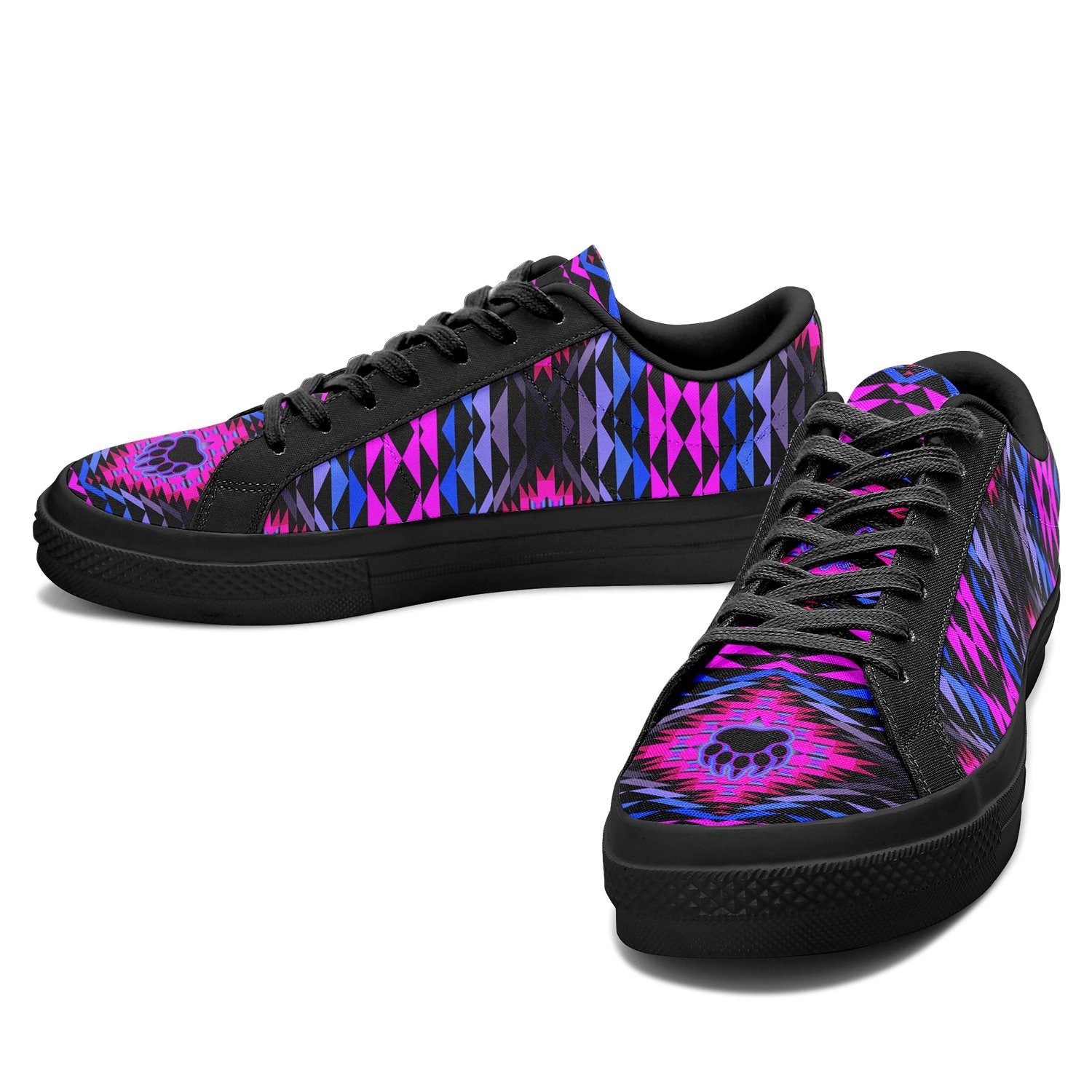 Sunset Bearpaw Blanket Pink Aapisi Low Top Canvas Shoes Black Sole 49 Dzine