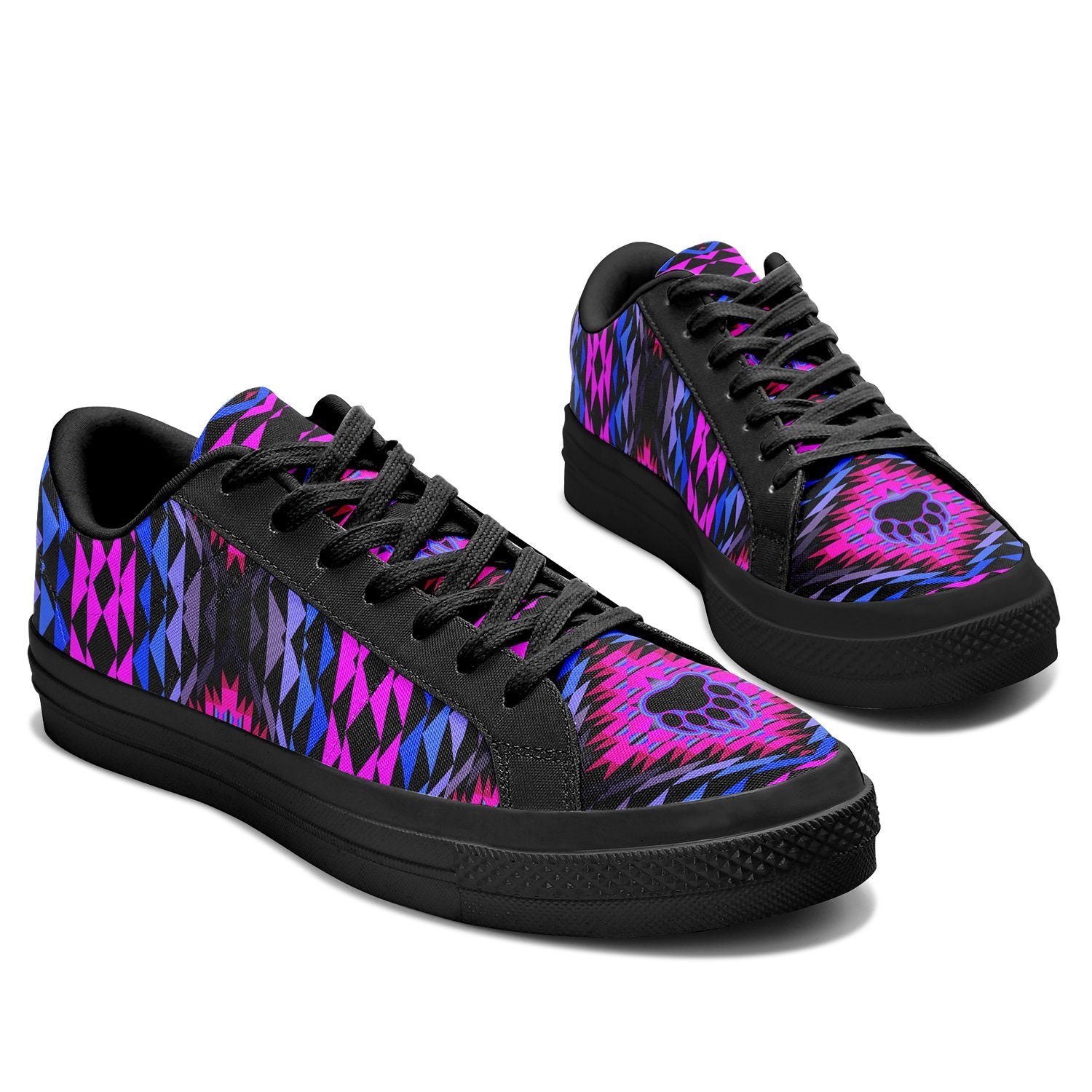 Sunset Bearpaw Blanket Pink Aapisi Low Top Canvas Shoes Black Sole 49 Dzine