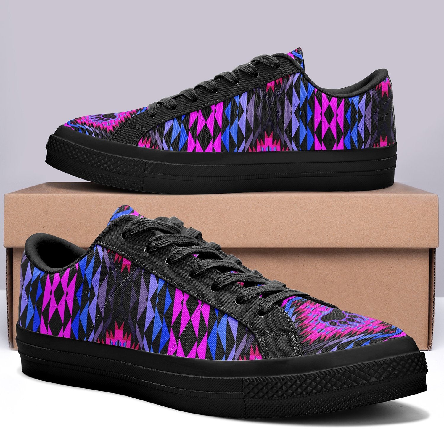 Sunset Bearpaw Blanket Pink Aapisi Low Top Canvas Shoes Black Sole 49 Dzine
