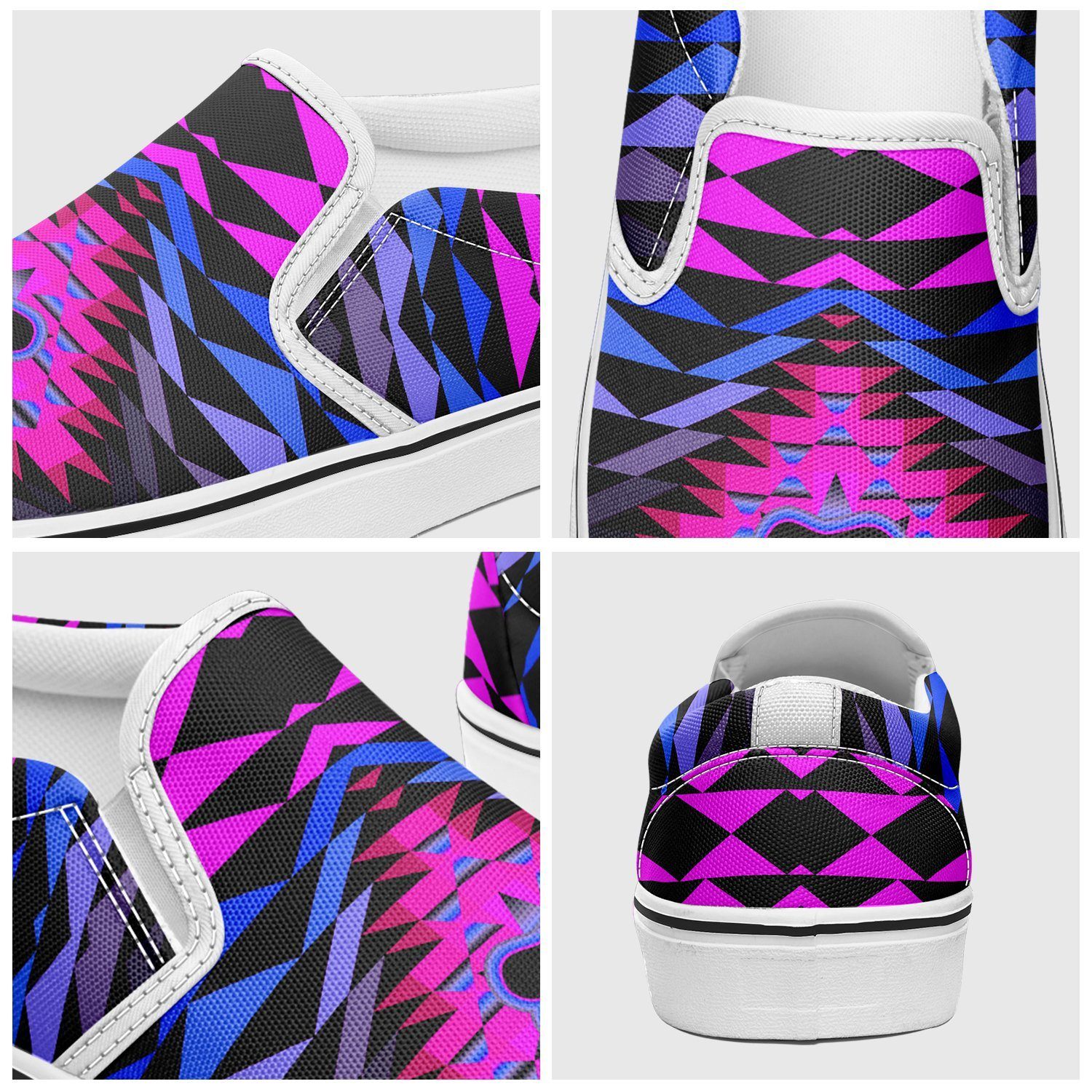 Sunset Bearpaw Blanket Pink Otoyimm Kid's Canvas Slip On Shoes 49 Dzine