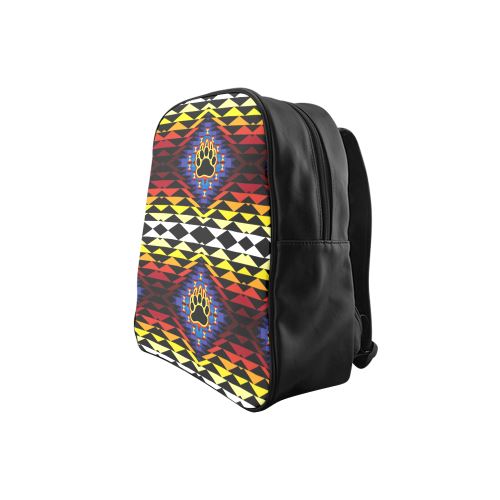 Sunset Bearpaw Blanket School Backpack (Model 1601)(Small) School Backpacks/Small (1601) e-joyer 