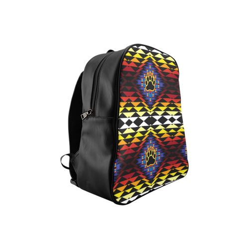 Sunset Bearpaw Blanket School Backpack (Model 1601)(Small) School Backpacks/Small (1601) e-joyer 