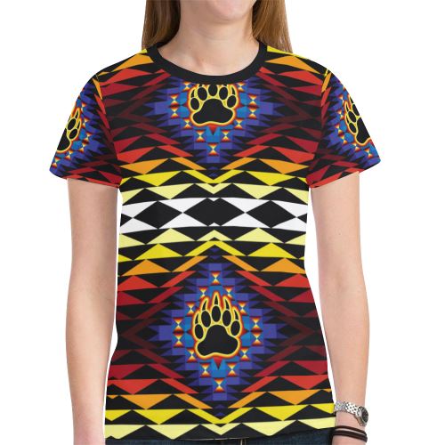 Sunset Bearpaw New All Over Print T-shirt for Women (Model T45) New All Over Print T-shirt for Women (T45) e-joyer