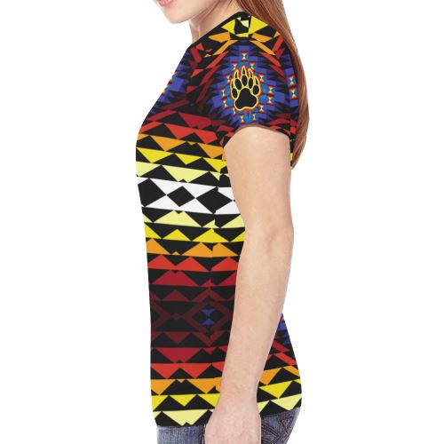 Sunset Bearpaw New All Over Print T-shirt for Women (Model T45) New All Over Print T-shirt for Women (T45) e-joyer