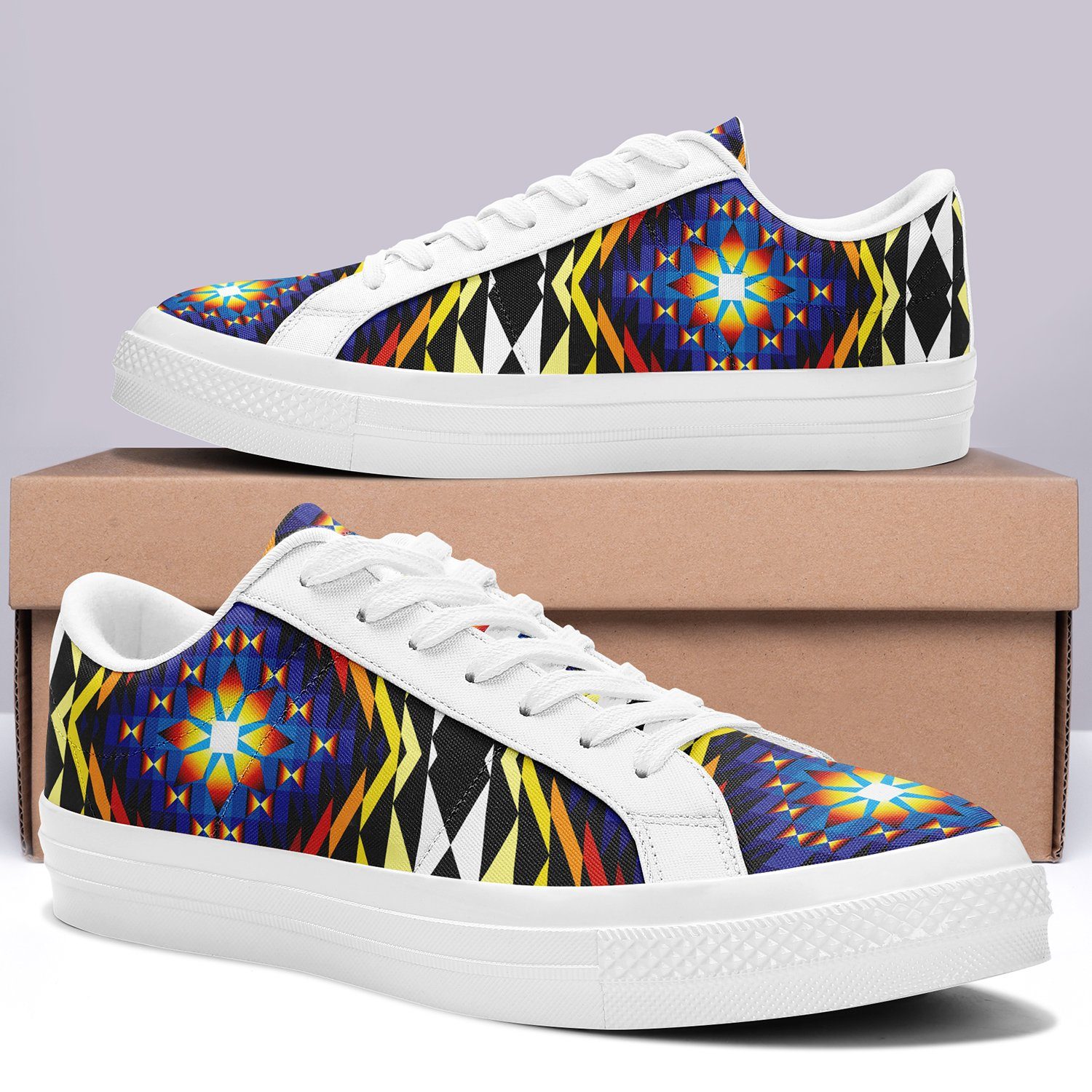 Sunset Blanket Aapisi Low Top Canvas Shoes White Sole 49 Dzine