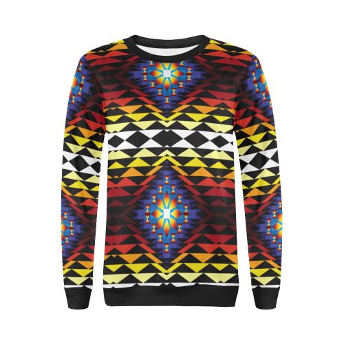 Sunset Blanket All Over Print Crewneck Sweatshirt for Women (Model H18) Crewneck Sweatshirt for Women (H18) e-joyer
