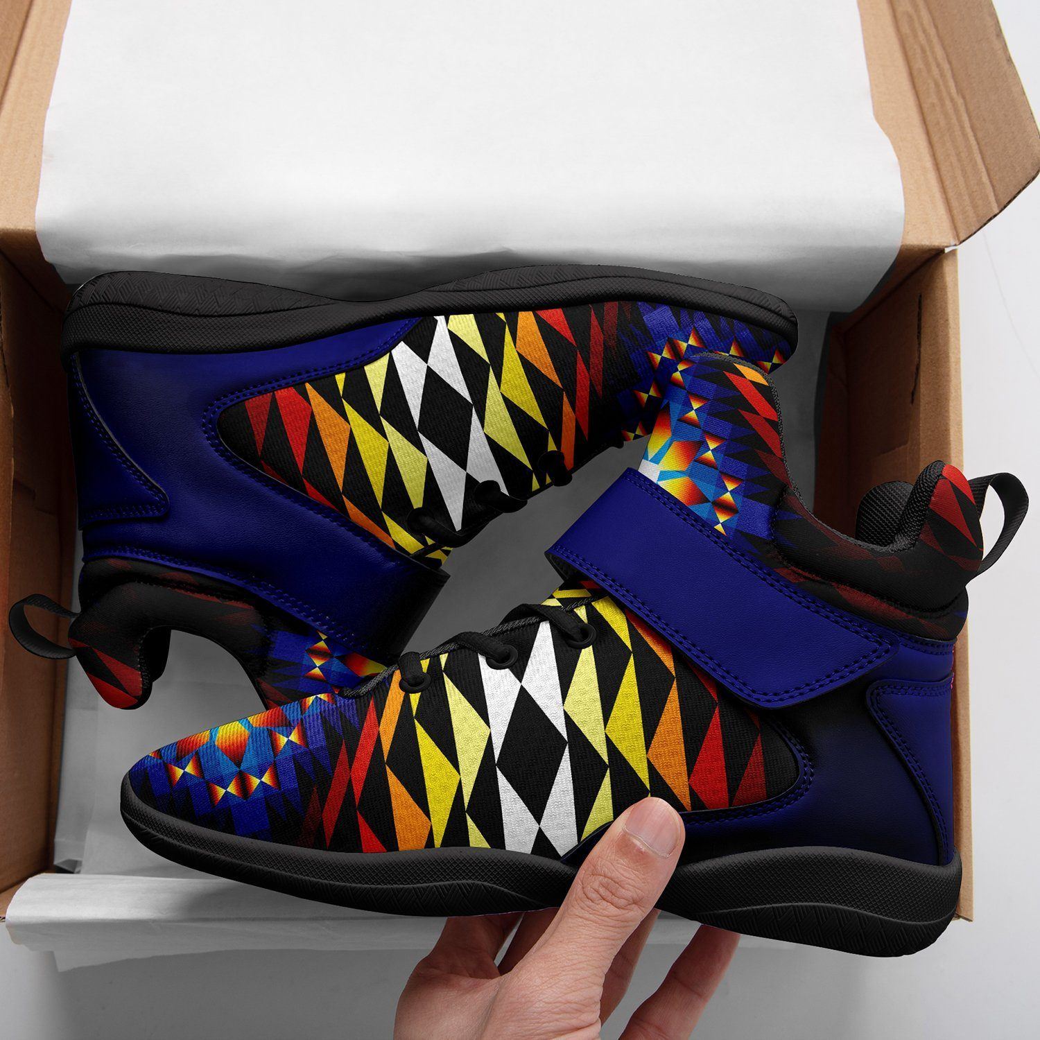 Sunset Blanket Ipottaa Basketball / Sport High Top Shoes - Black Sole 49 Dzine