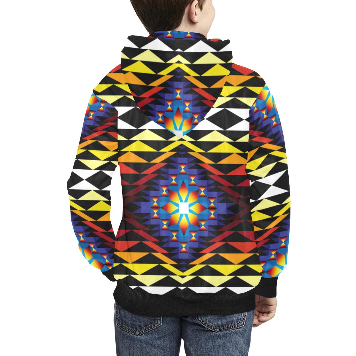 Sunset Blanket Kids' All Over Print Hoodie (Model H38) Kids' AOP Hoodie (H38) e-joyer 