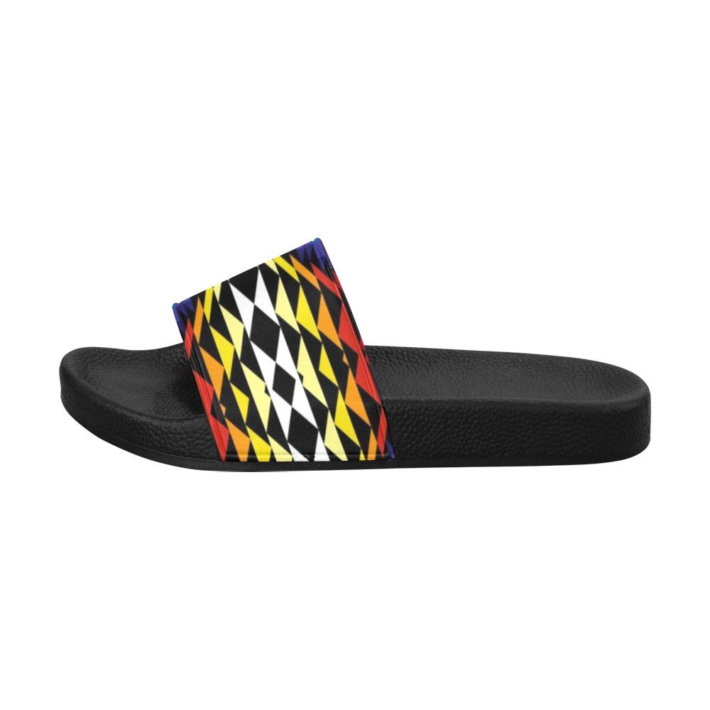 Sunset Blanket Men's Slide Sandals (Model 057) Men's Slide Sandals (057) e-joyer 