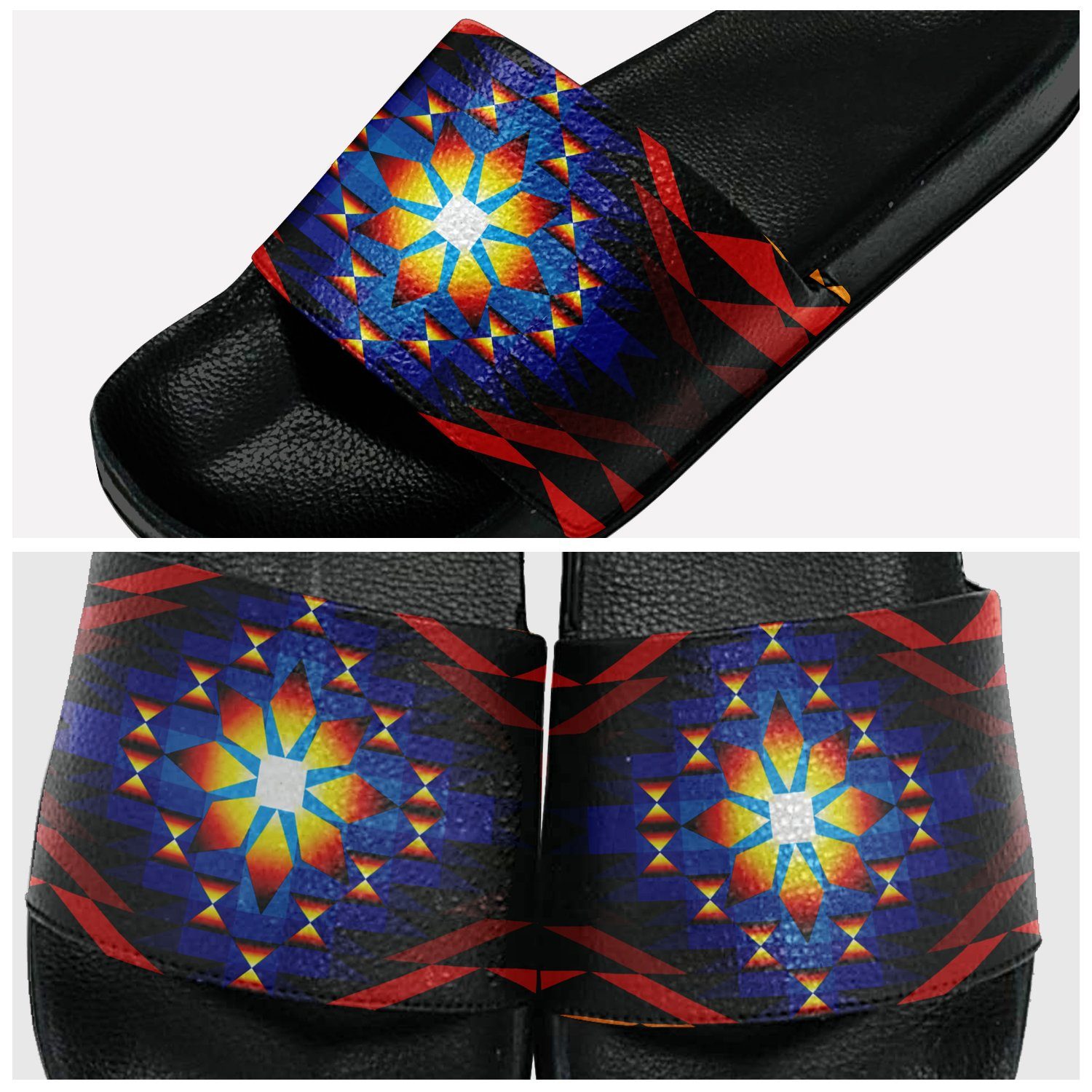 Sunset Blanket Slide Sandals 49 Dzine