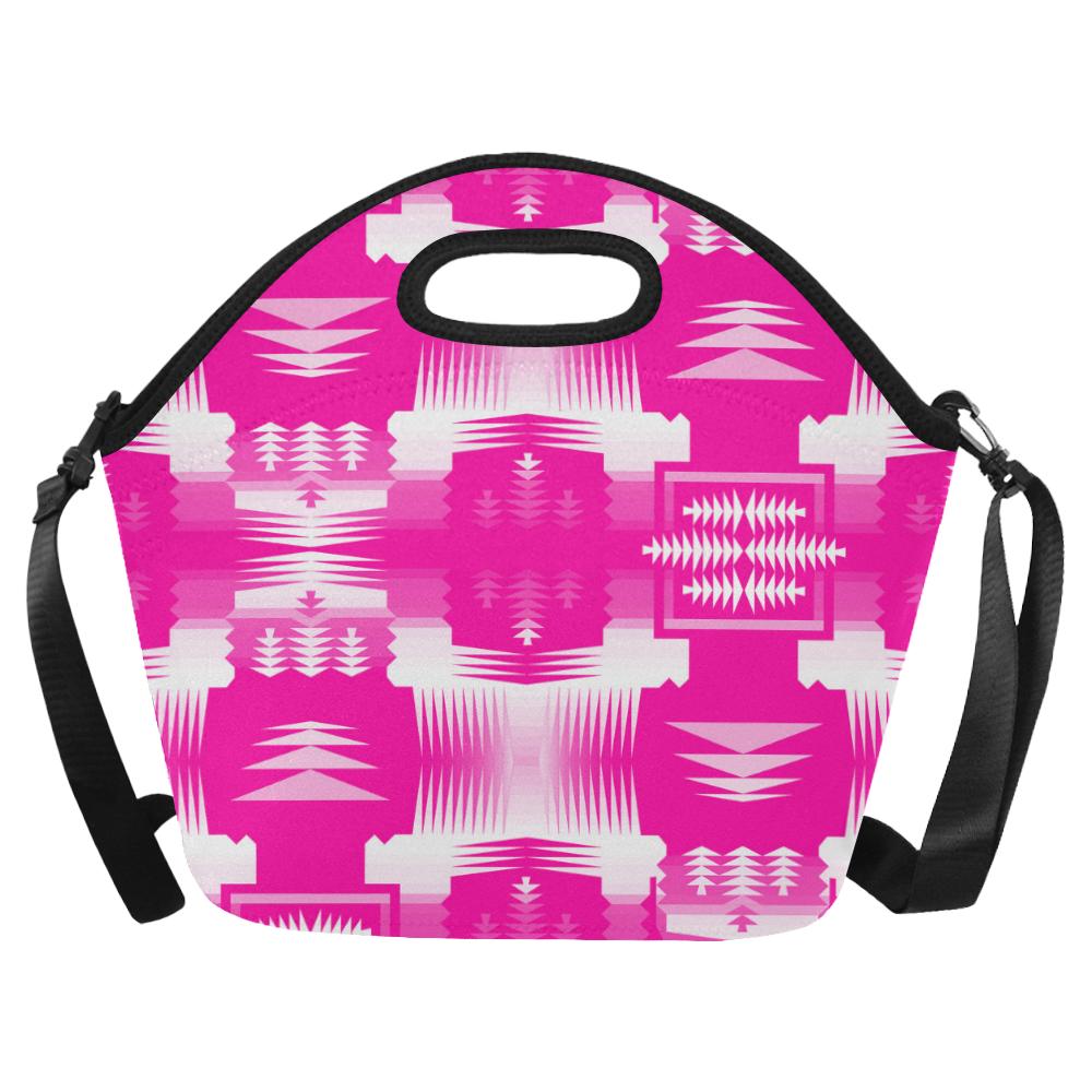 Sunset Sage Large Insulated Neoprene Lunch Bag That Replaces Your Purse (Model 1669) Neoprene Lunch Bag/Large (1669) e-joyer