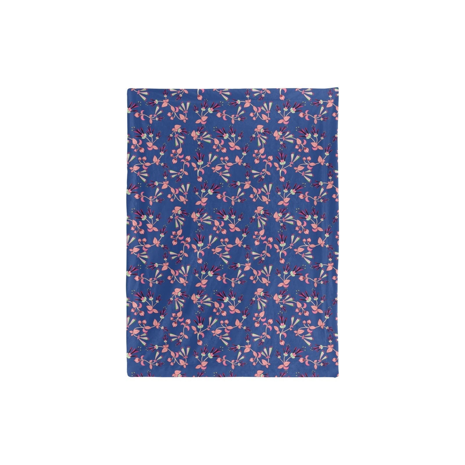 Swift Floral Peach Blue Baby Blanket 30"x40" Baby Blanket 30"x40" e-joyer