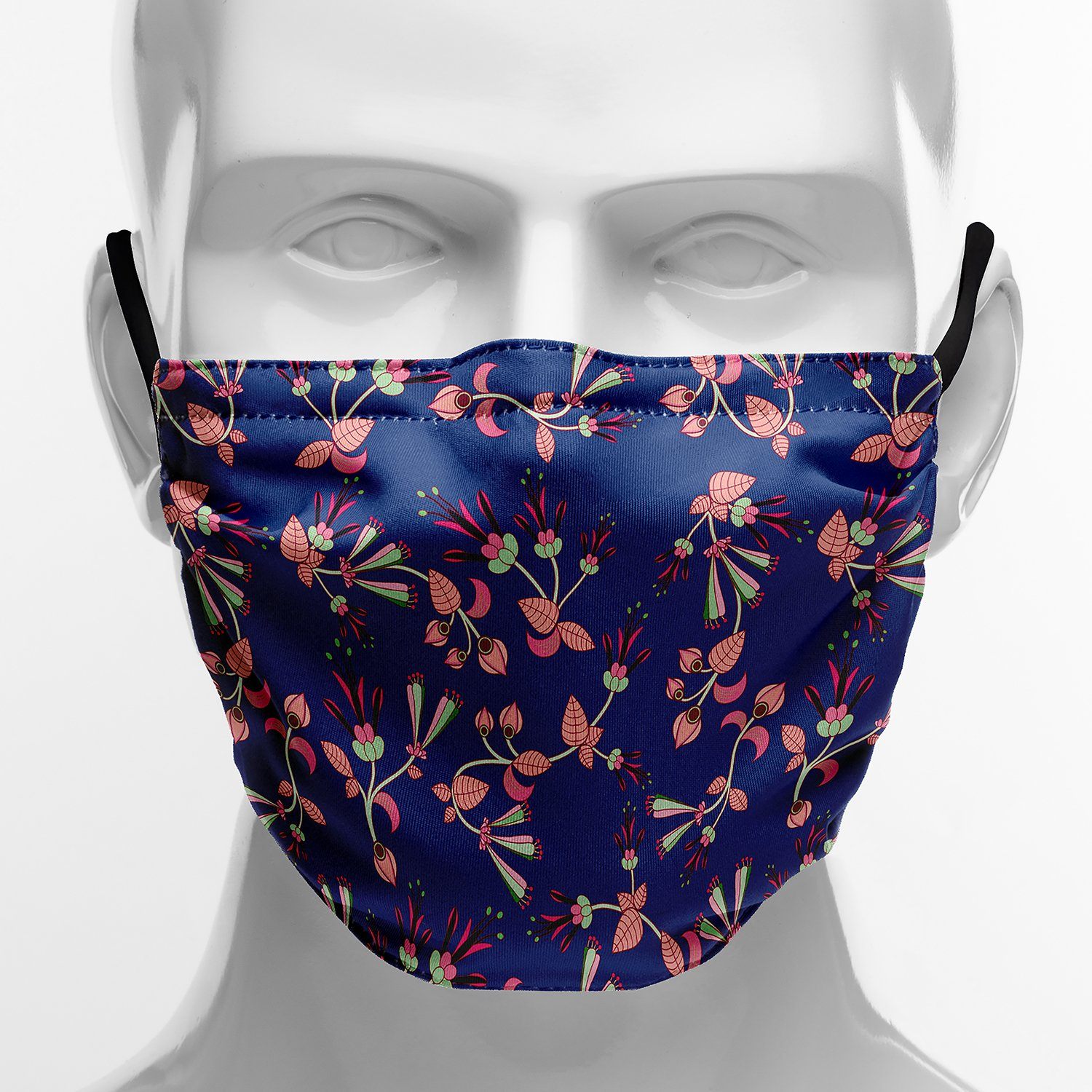 Swift Floral Peach Blue Face Cover Herman