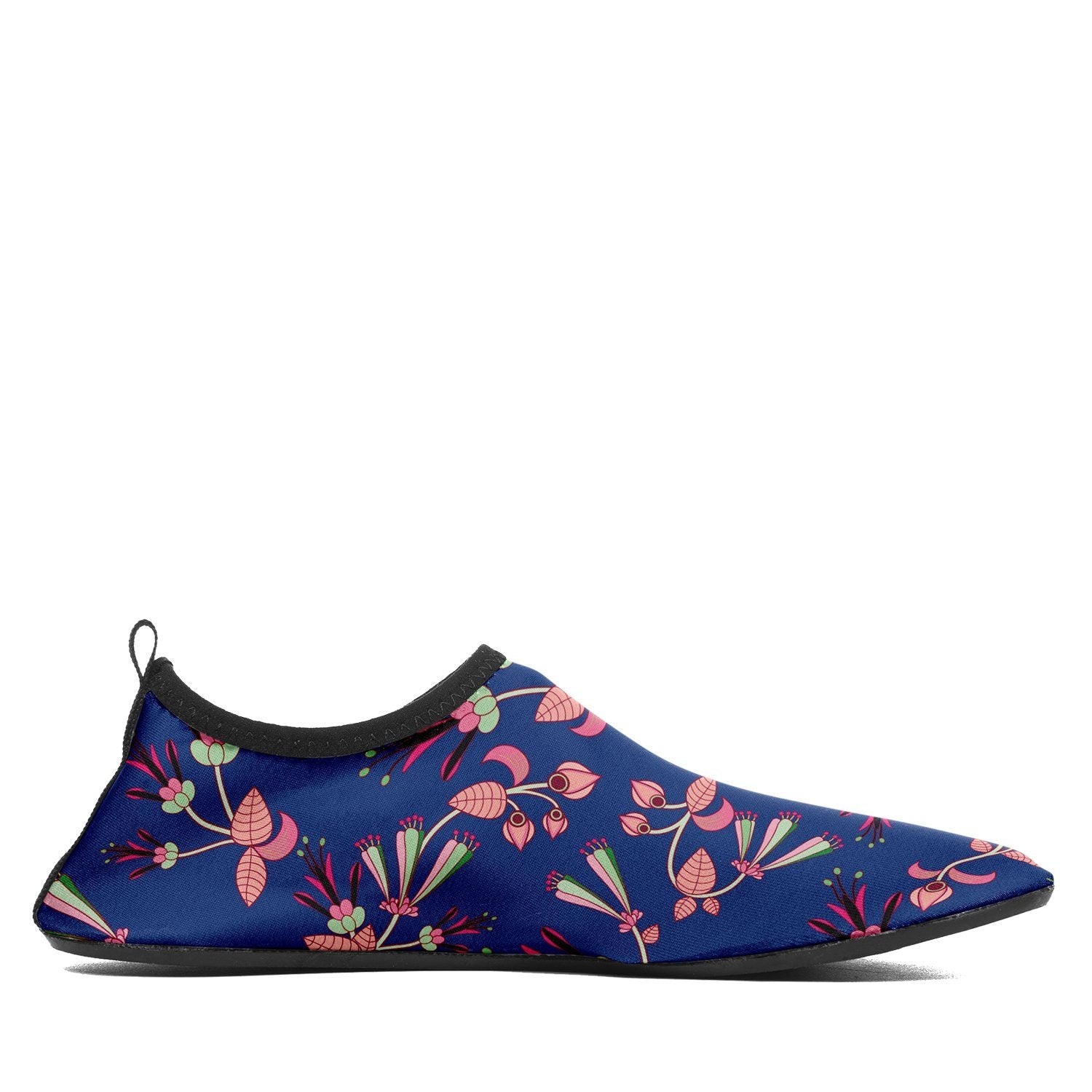 Swift Floral Peach Blue Kid's Slip On Shoes Herman