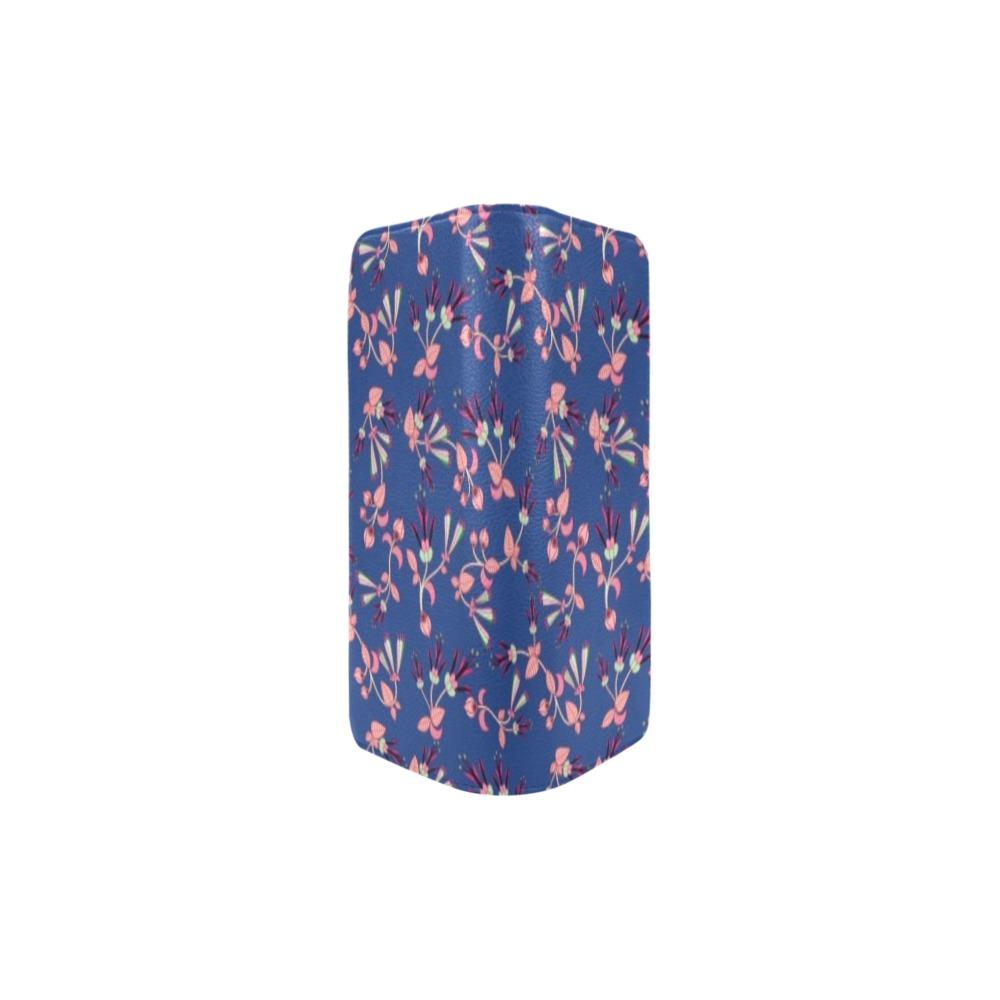 Swift Floral Peach Blue Women's Clutch Purse (Model 1637) Women's Clutch Purse (1637) e-joyer