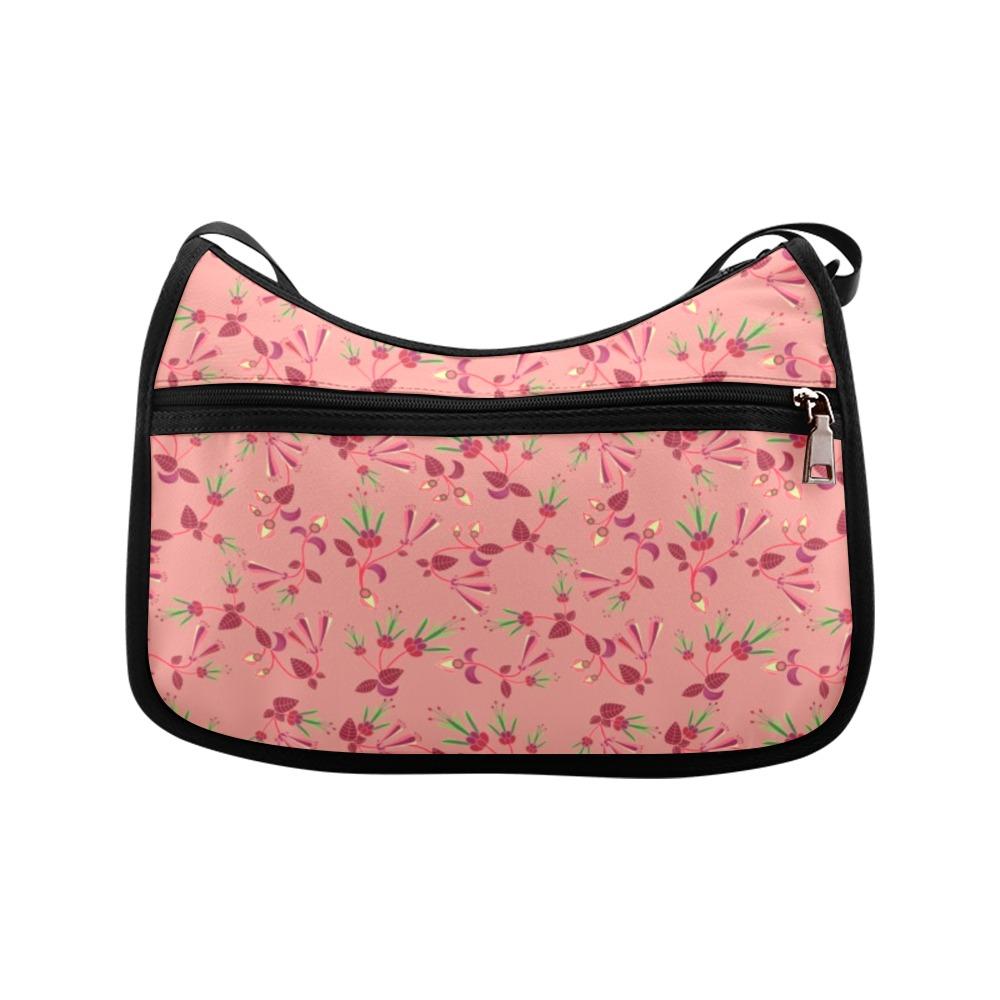 Swift Floral Peach Rouge Remix Crossbody Bags (Model 1616) Crossbody Bags (1616) e-joyer