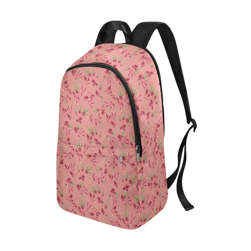 Swift Floral Peach Rouge Remix Fabric Backpack for Adult (Model 1659) Casual Backpack for Adult (1659) e-joyer