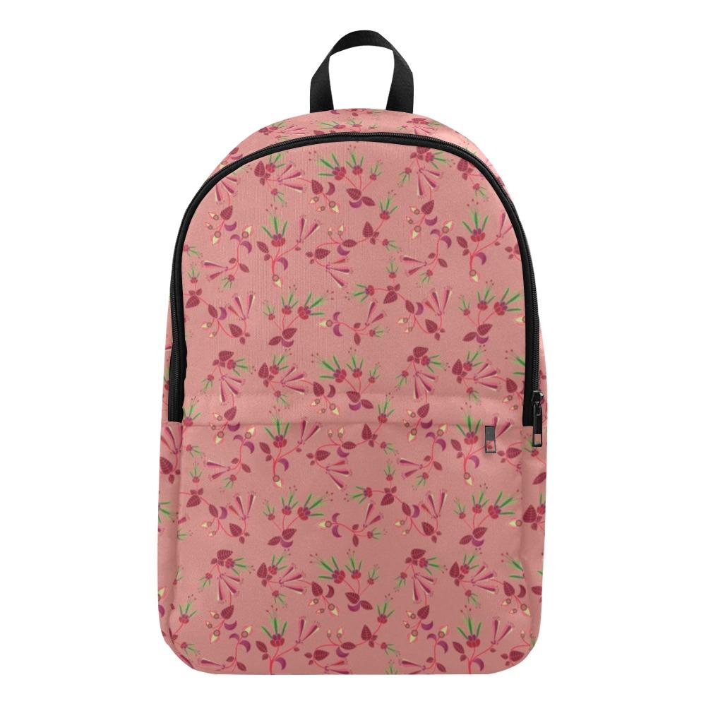 Swift Floral Peach Rouge Remix Fabric Backpack for Adult (Model 1659) Casual Backpack for Adult (1659) e-joyer