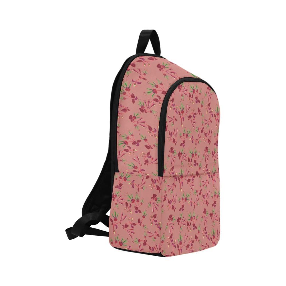 Swift Floral Peach Rouge Remix Fabric Backpack for Adult (Model 1659) Casual Backpack for Adult (1659) e-joyer