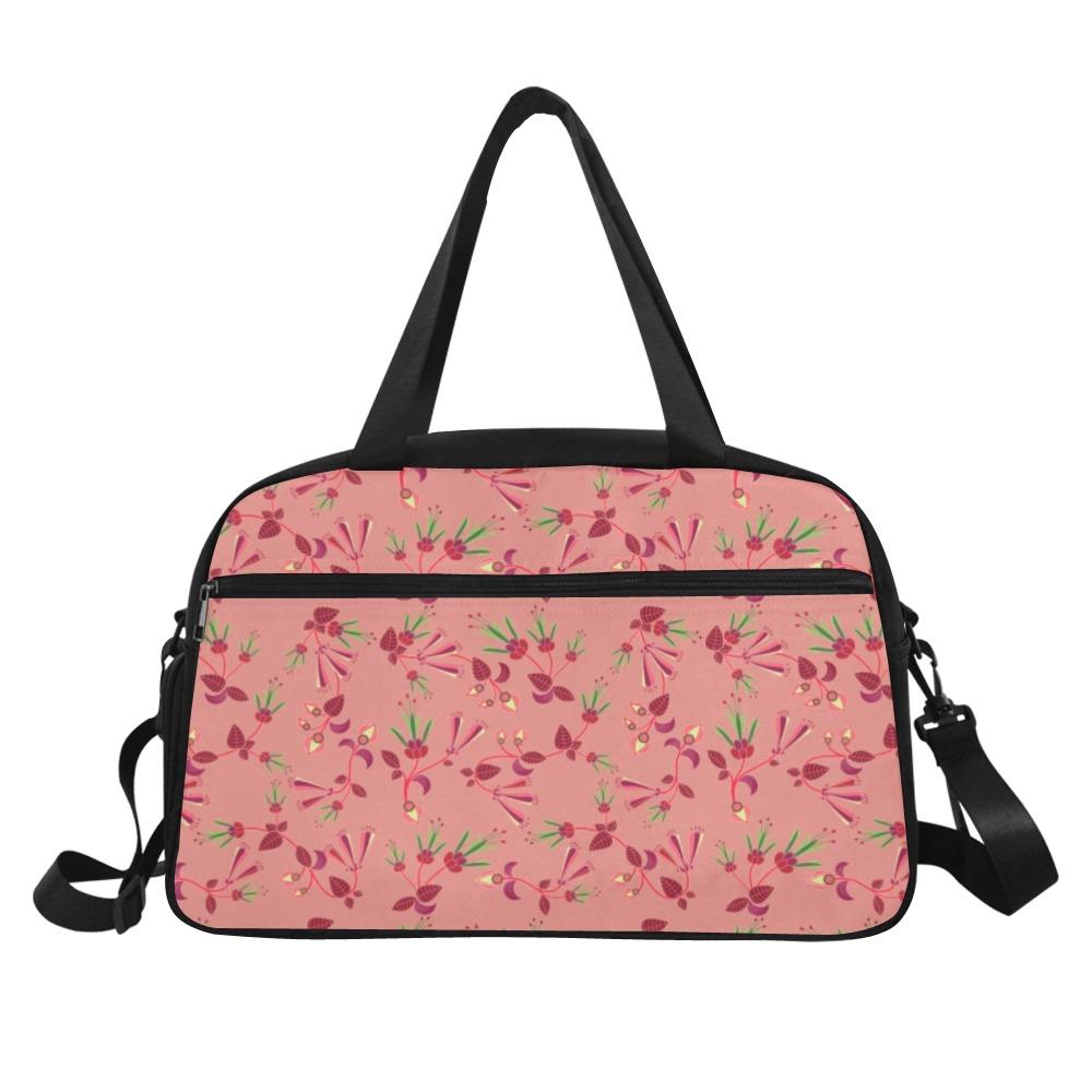 Swift Floral Peach Rouge Remix Fitness Handbag (Model 1671) Fitness Handbag (1671) e-joyer 