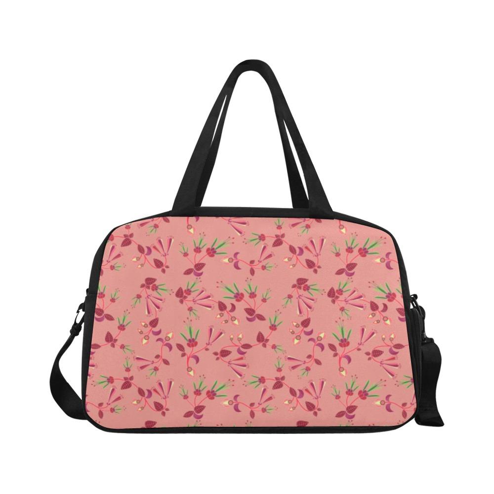 Swift Floral Peach Rouge Remix Fitness Handbag (Model 1671) Fitness Handbag (1671) e-joyer 