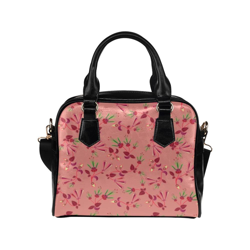 Swift Floral Peach Rouge Remix Shoulder Handbag (Model 1634) Shoulder Handbags (1634) e-joyer