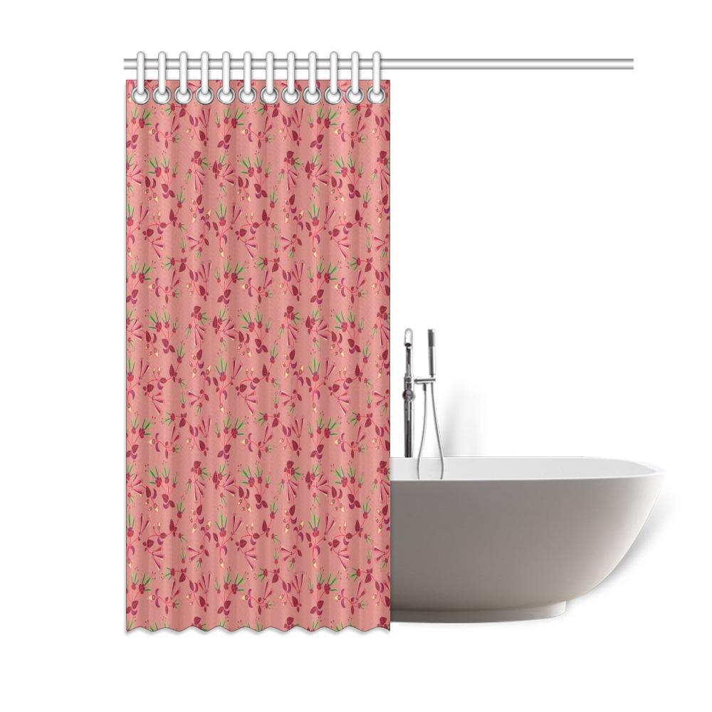 Swift Floral Peach Rouge Remix Shower Curtain 60"x72" Shower Curtain 60"x72" e-joyer 