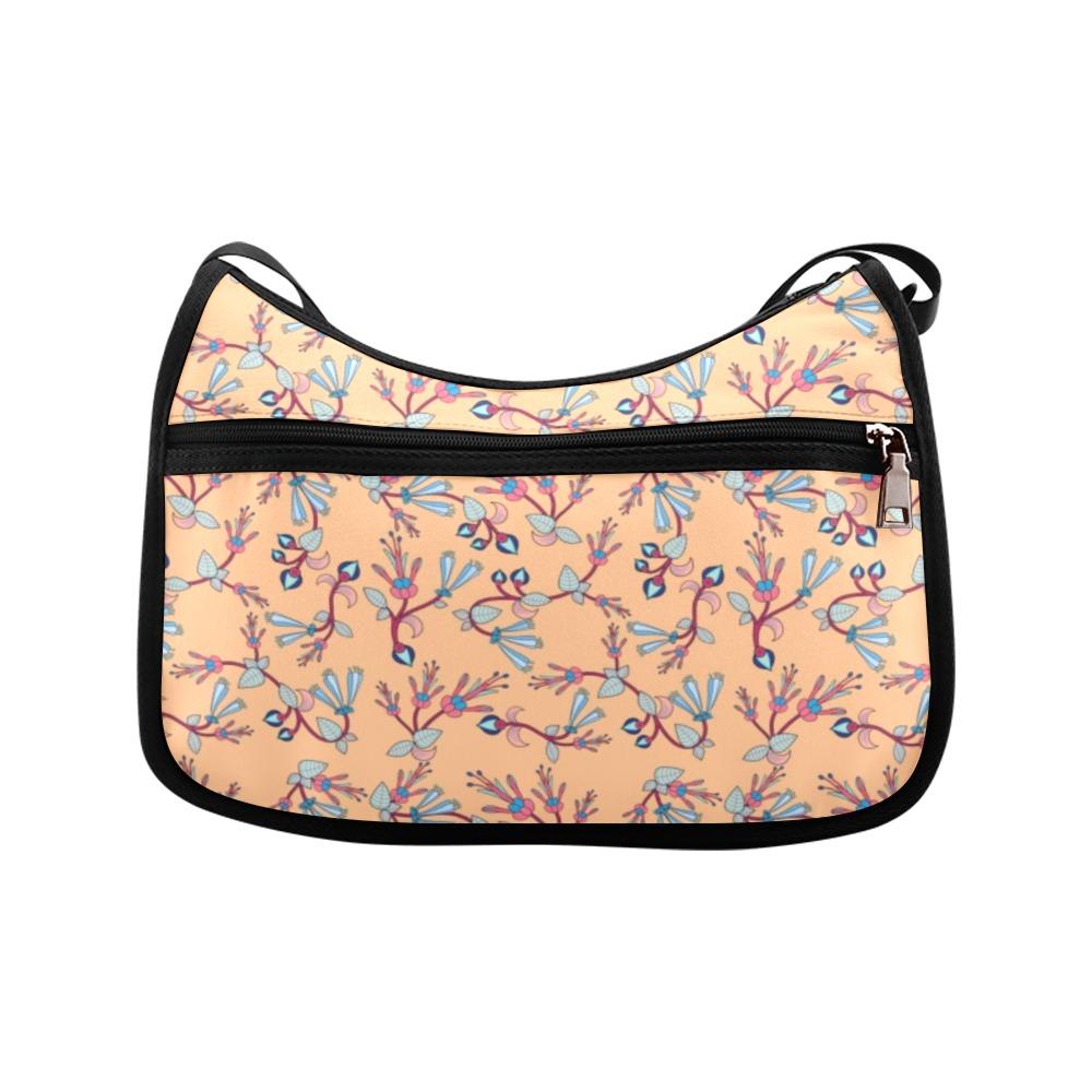 Swift Floral Peache Crossbody Bags (Model 1616) Crossbody Bags (1616) e-joyer
