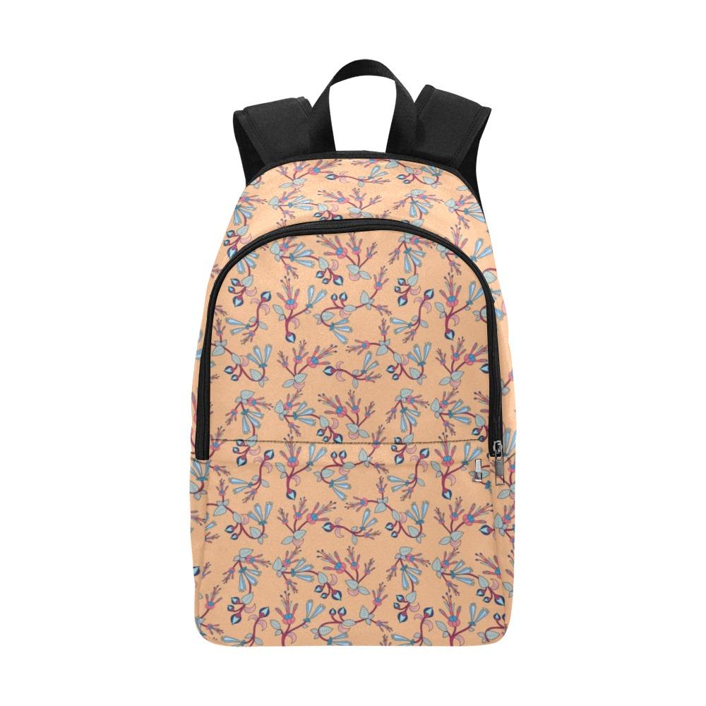 Swift Floral Peache Fabric Backpack for Adult (Model 1659) Casual Backpack for Adult (1659) e-joyer